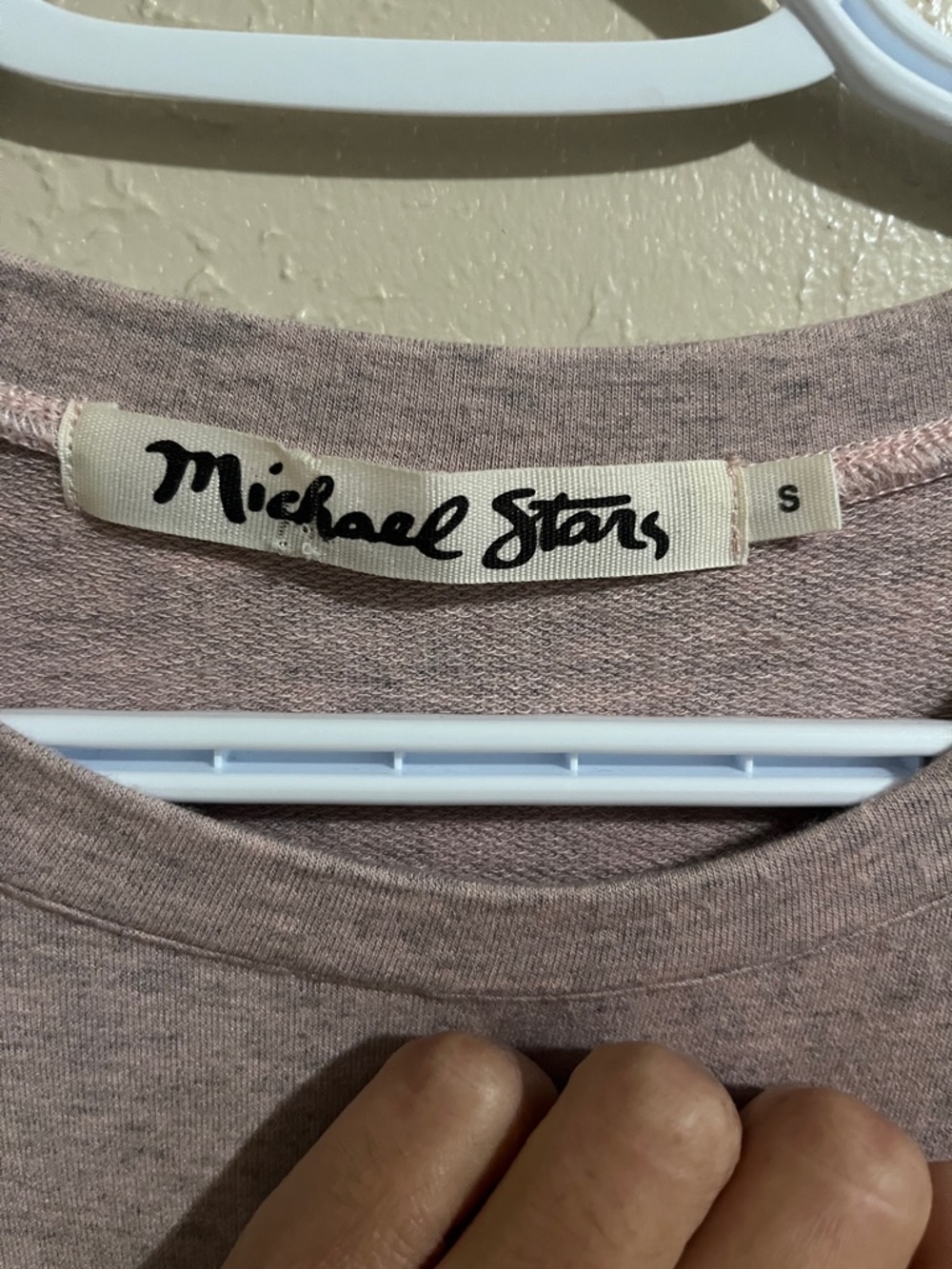 Michael Stars Dusty Mauve Ruffle-Sleeve Top - Picture 3 of 5